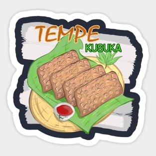 Kusuka Tempeh Indonesian Food traditional Sticker